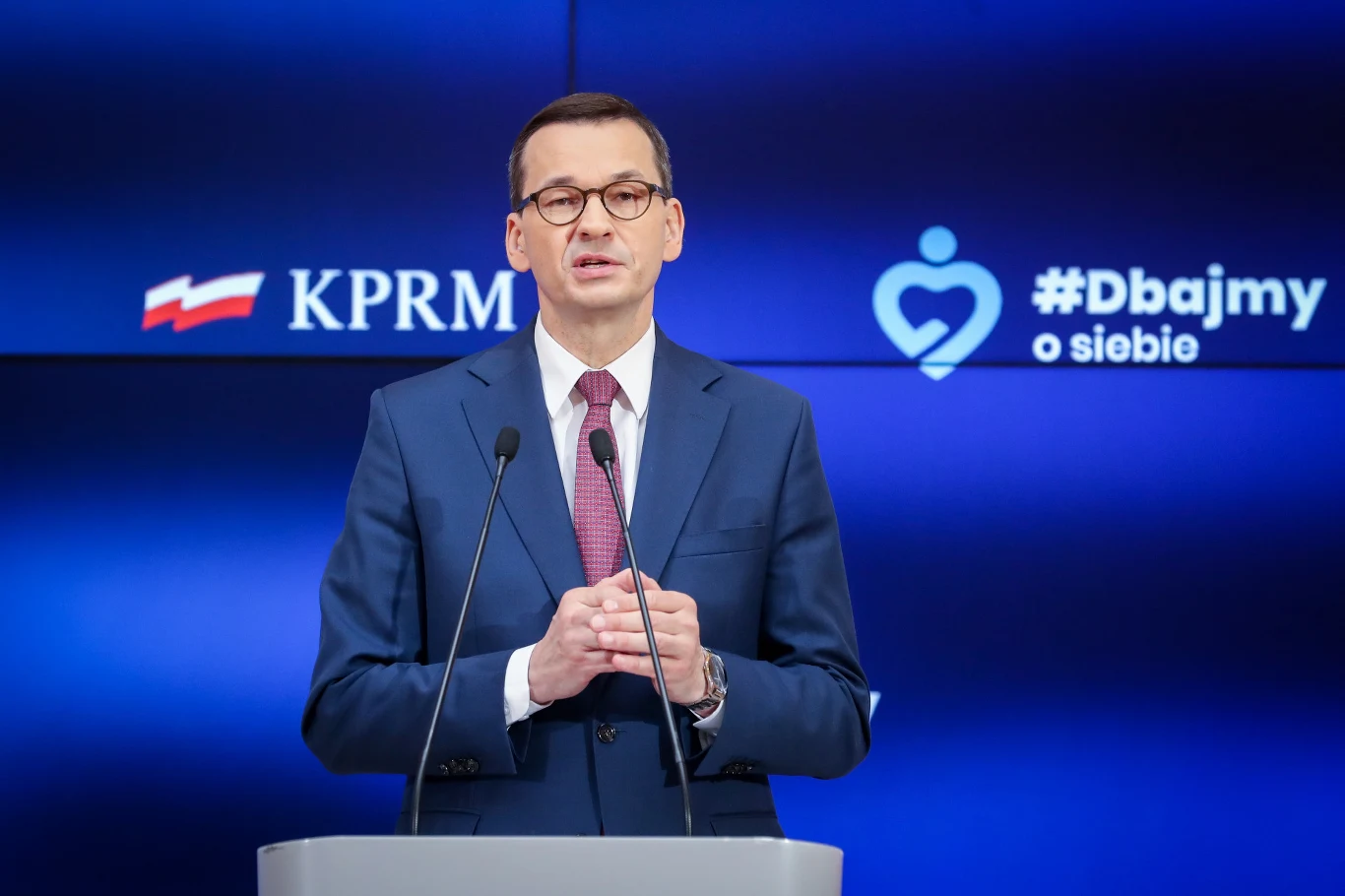 Mateusz Morawiecki na konferencji dotyczącej odmrażania gospodarki Mateusz Morawiecki na konferencji dotyczącej odmrażania gospodarki