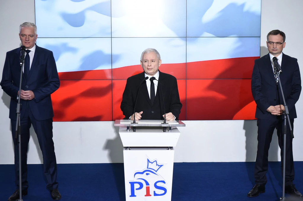 Jarosław Gowin, Jarosław Kaczyński i Zbigniew Ziobro Jarosław Gowin, Jarosław Kaczyński i Zbigniew Ziobro