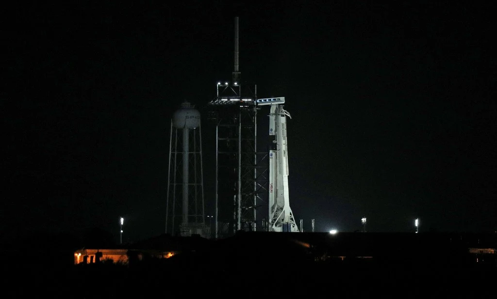 Falcon 9 - rano, przed startem Falcon 9 - rano, przed startem