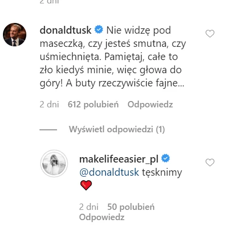 Donald Tusk skomentował najnowsze zdjęcie córki na Instagramie