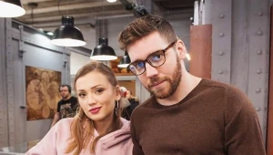 Jerzy Górski na planie serialu 