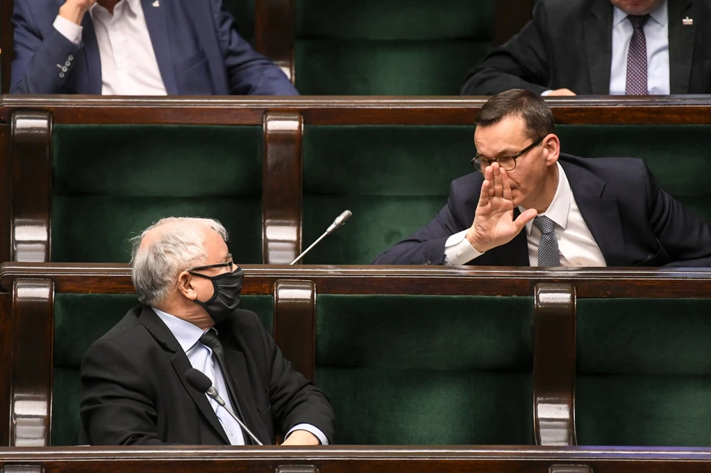 Na zdj. premier Mateusz Morawiecki i Jarosław Kaczyński Na zdj. premier Mateusz Morawiecki i Jarosław Kaczyński