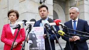Konferencja prasowa nt. plakatów wymierzonych w ministra zdrowia Łukasza Szumowskiego 