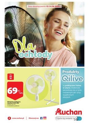 Produkty dla ochłody w Auchan