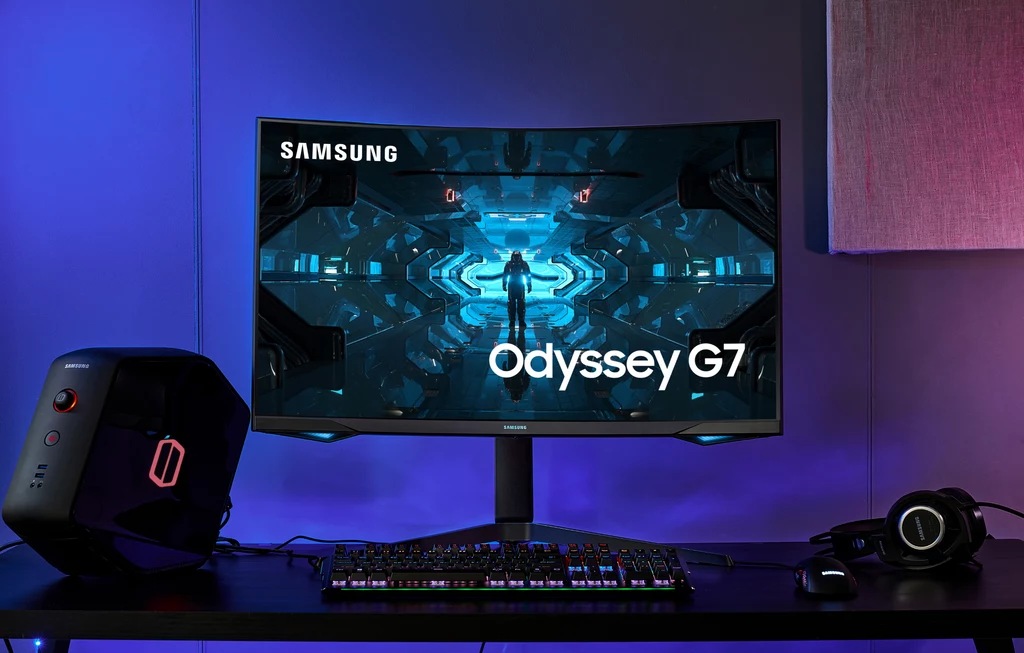 Odyssey G7 jest także kompatybilny z NVIDIA G-SYNC, Adaptive Sync dla DisplayPort 1.4 oraz FreeSync Premium Pro, oferując graczom dynamiczną i płynną rozgrywkę niezależnie od rodzaju gry. Samsung Odyssey G7 trafi do sprzedaży na świecie już w tym miesiącu. Odyssey G7 jest także kompatybilny z NVIDIA G-SYNC, Adaptive Sync dla DisplayPort 1.4 oraz FreeSync Premium Pro, oferując graczom dynamiczną i płynną rozgrywkę niezależnie od rodzaju gry. Samsung Odyssey G7 trafi do sprzedaży na świecie już w tym miesiącu.