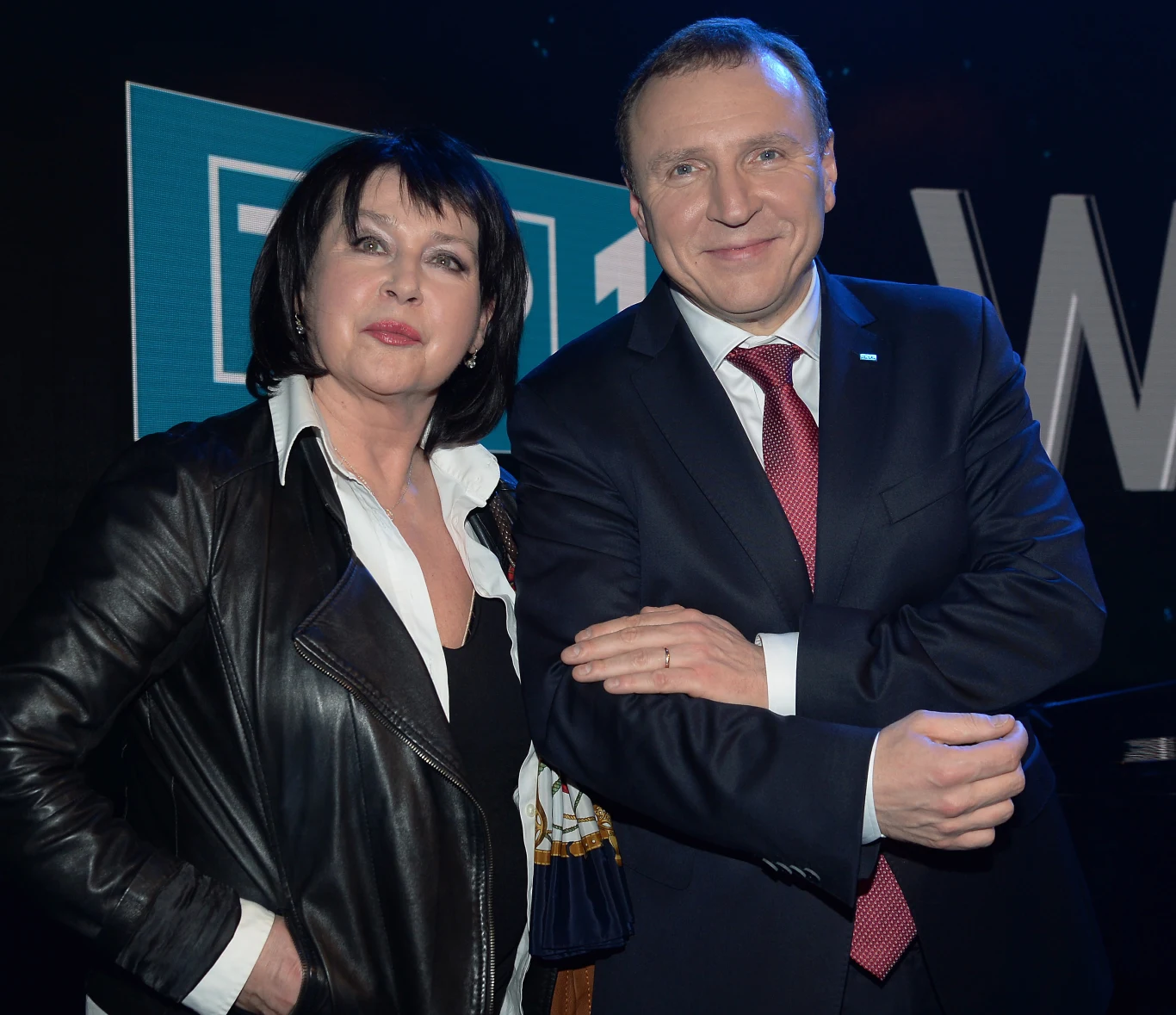 Elżbieta Jaworowicz i Jacek Kurski