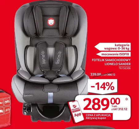 Fotelik samochodowy Lionelo Sander