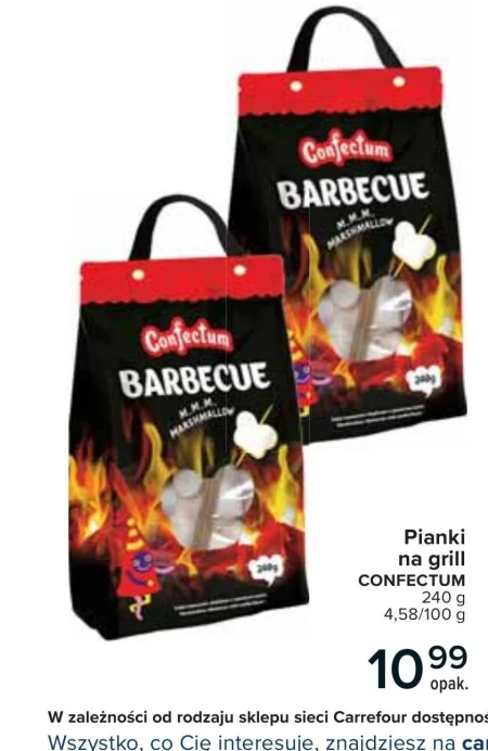 Pianki na grilla Confectum