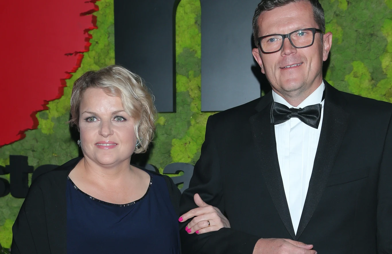 Katarzyna Bosacka z mężem