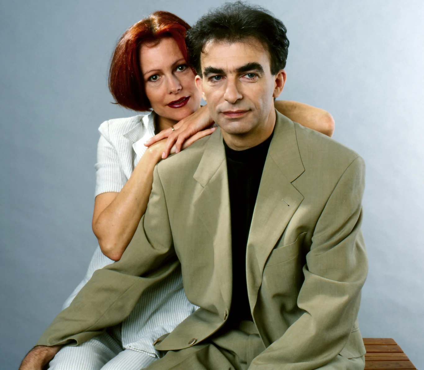 Seweryn Krajewski z żoną Elżbietą, lata 90. Seweryn Krajewski z żoną Elżbietą, lata 90.