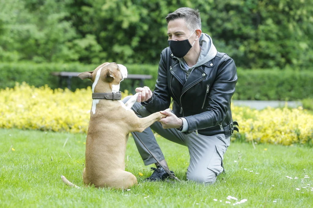 Krzysztof Ibisz z pupilem Krzysztof Ibisz z pupilem