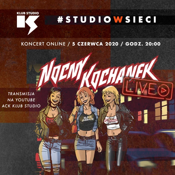 Już dziś o 20:00 odbędzie się koncert zespołu Nocny Kochanek