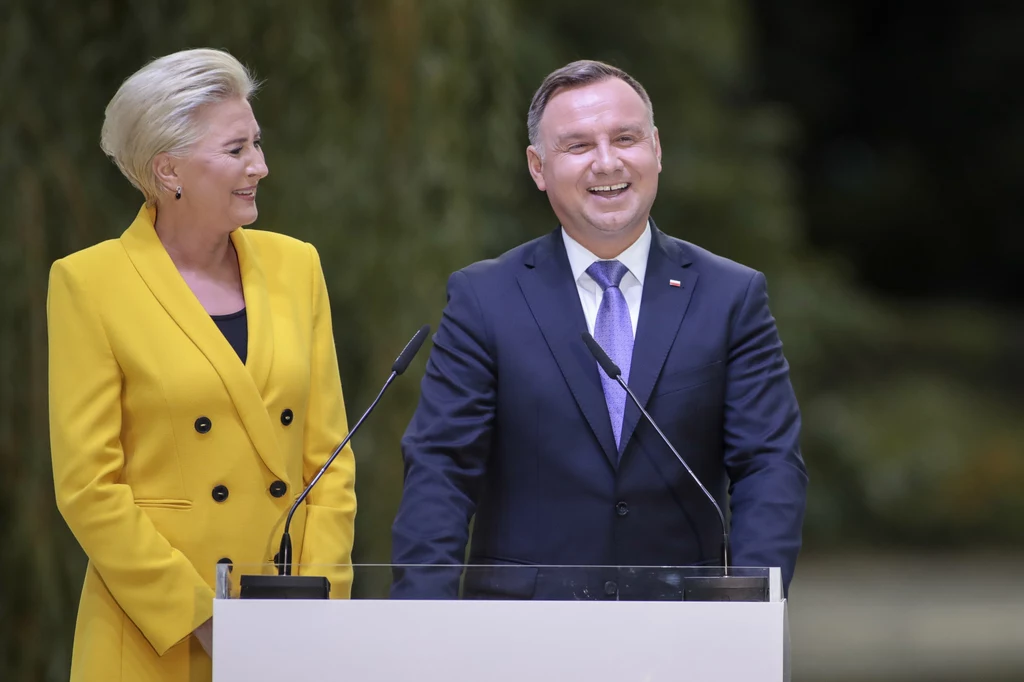 Prezydent Andrzej Duda i pierwsza dama Agata Kornhauser-Duda Prezydent Andrzej Duda i pierwsza dama Agata Kornhauser-Duda