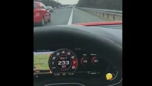 Wrzucił do sieci filmik jak jedzie 268 km/h! Policja go znalazła