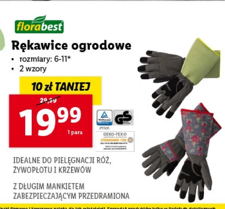 Rękawice ogrodowe Florabest