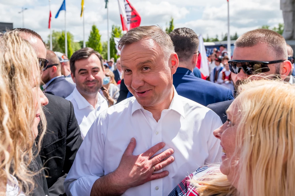 Andrzej Duda podczas spotkania z wyborcami w Kościerzynie Andrzej Duda podczas spotkania z wyborcami w Kościerzynie
