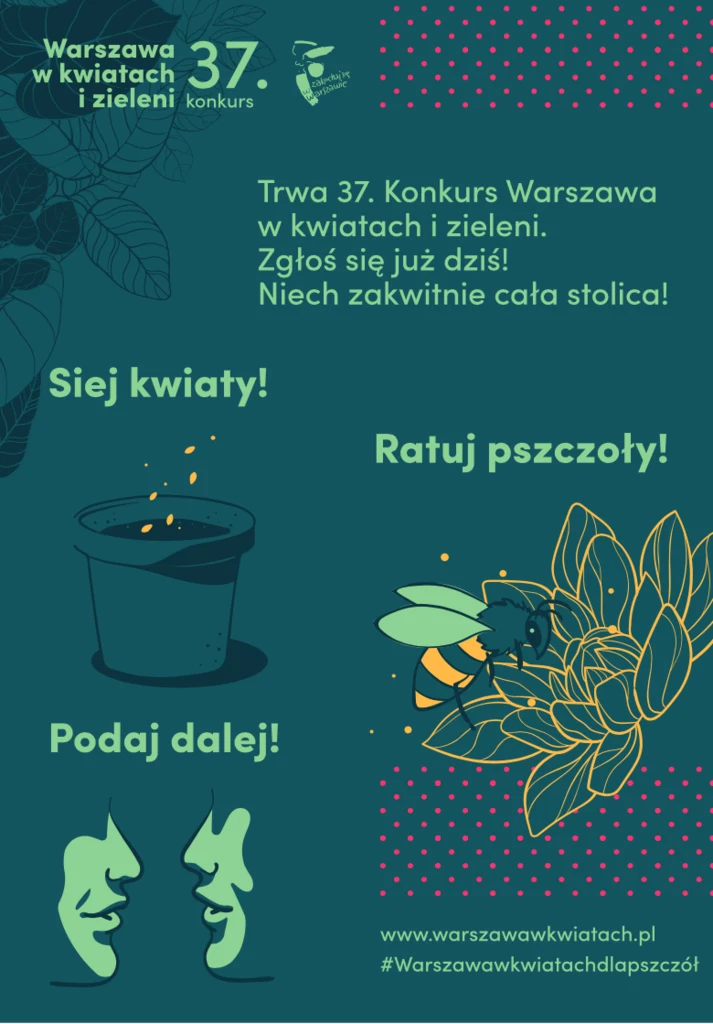 22 czerwca ruszy druga akcja: #warszawawkwiatachdlapszczół.