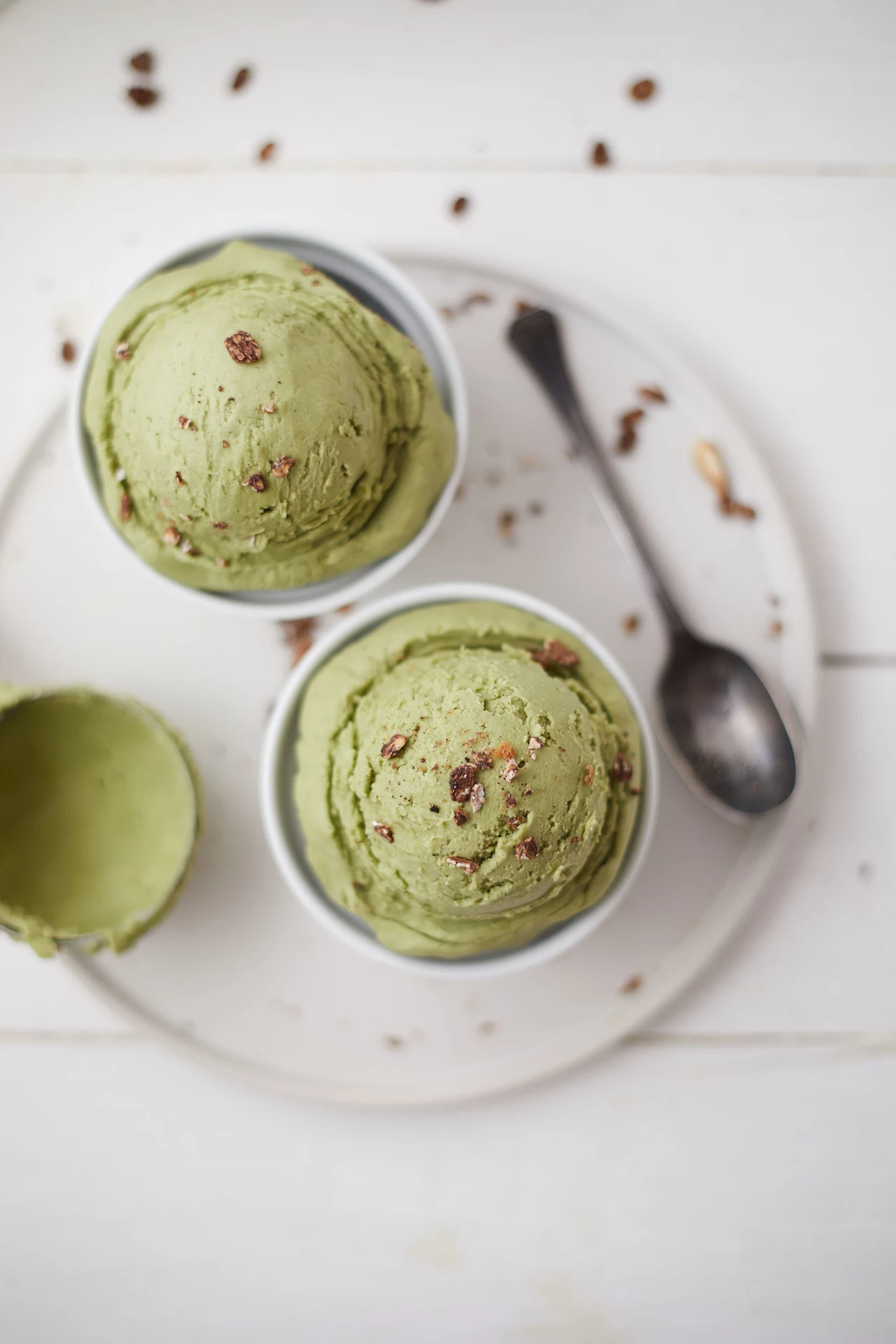 Wegańskie lody matcha