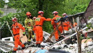 Miejsce wybuchu gazu