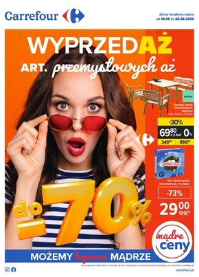 Carrefour - wyprzedaż artykułów przemysłowych