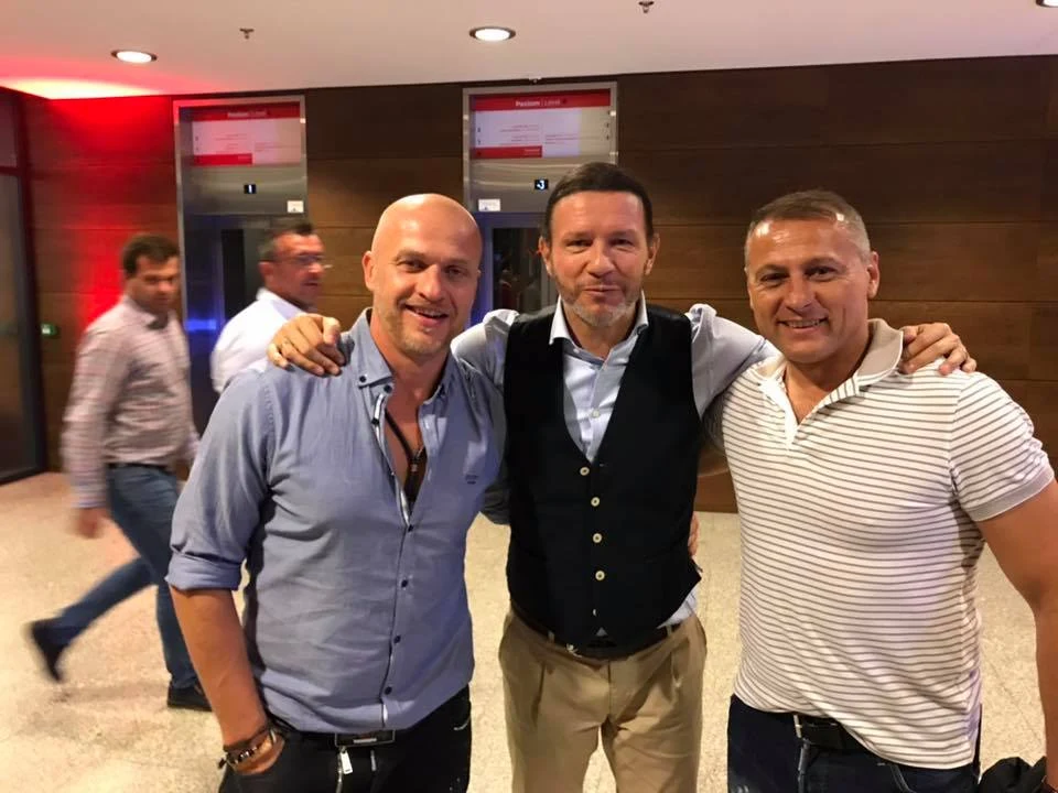 Jarosław Chwastek, Radosław Majdan i Piotr Świerczewski Jarosław Chwastek, Radosław Majdan i Piotr Świerczewski