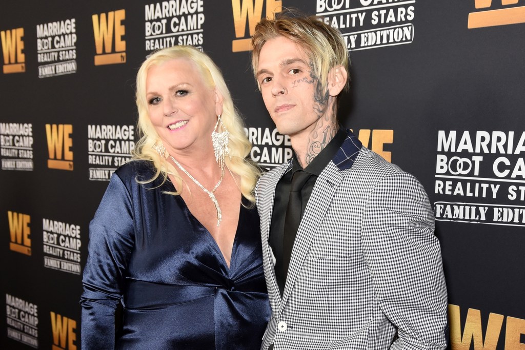 Aaron Carter ze swoją matką Jane Carter