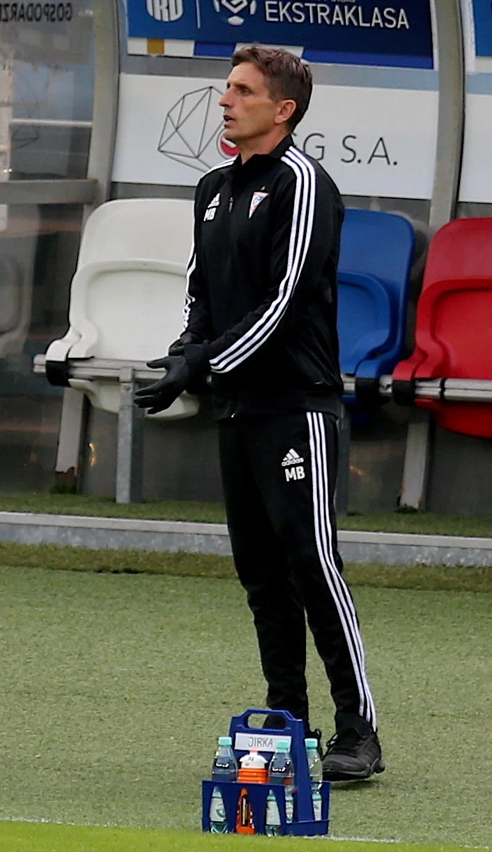Trener Górnika Zabrze Marcin Brosz