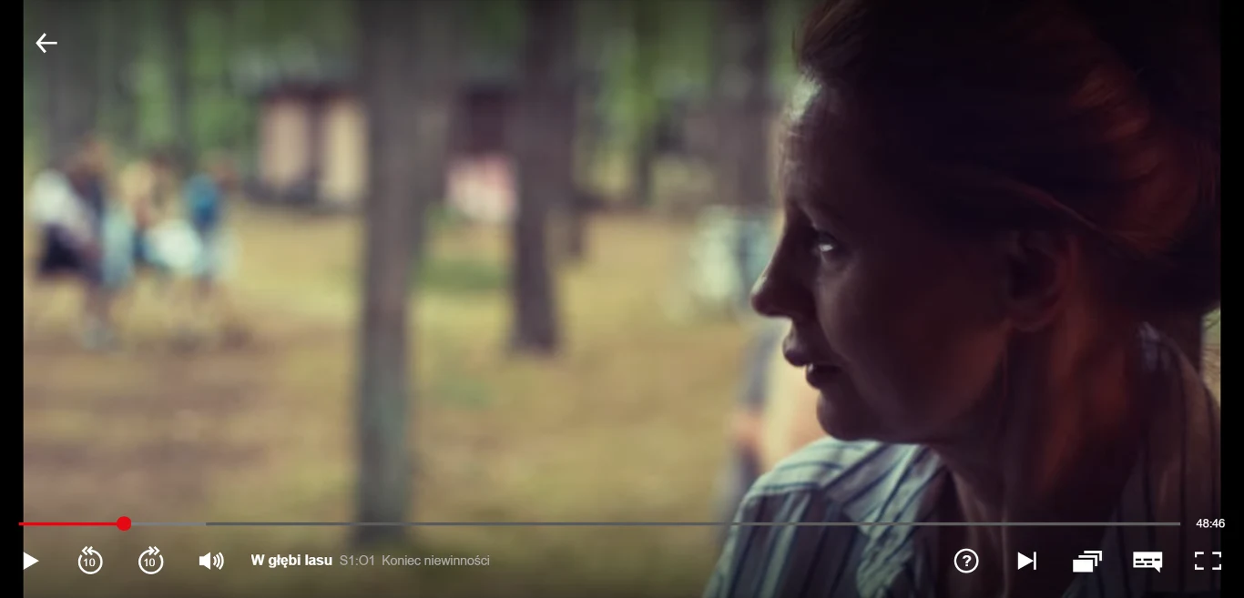 Ewa Skibińska w serialu "W głębi lasu" (Screen: netflix.pl) Ewa Skibińska w serialu "W głębi lasu" (Screen: netflix.pl)