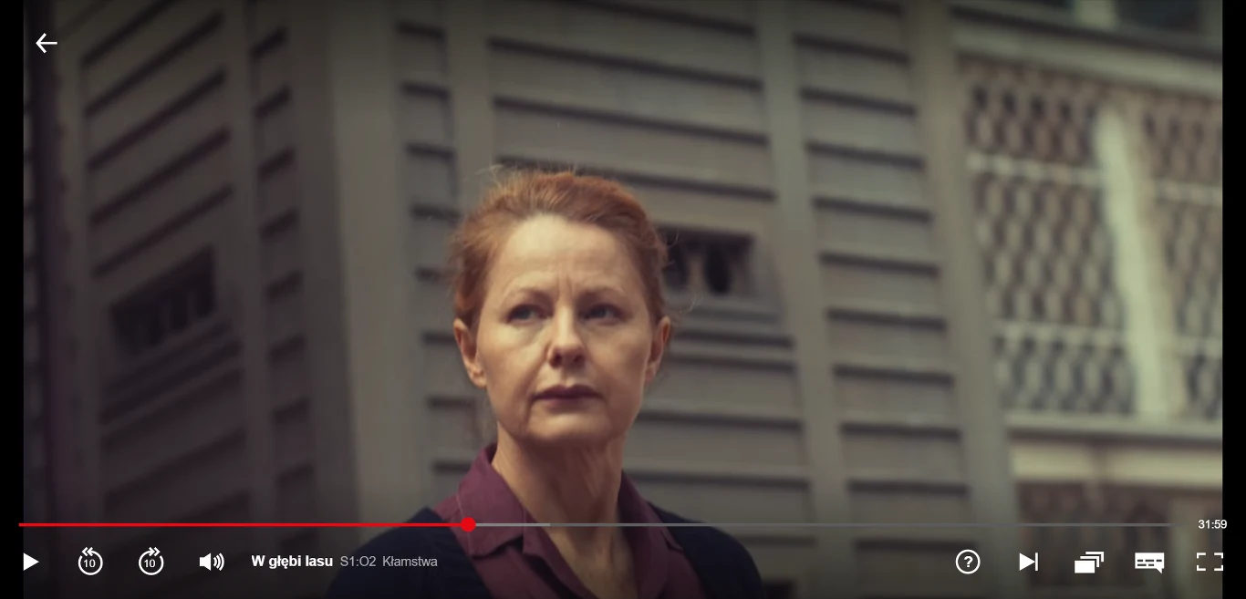 Ewa Skibińska w serialu "W głębi lasu" (Screen: netflix.pl) Ewa Skibińska w serialu "W głębi lasu" (Screen: netflix.pl)