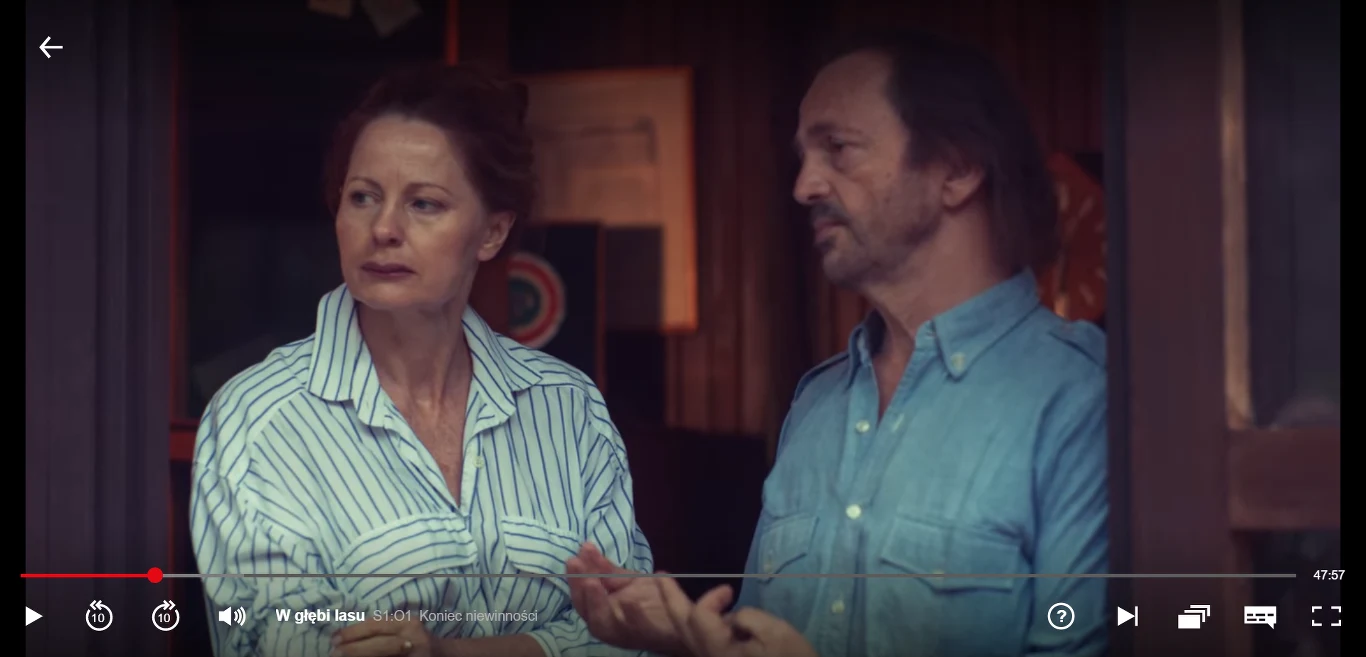 Ewa Skibińska w serialu "W głębi lasu" (Screen: netflix.pl) Ewa Skibińska w serialu "W głębi lasu" (Screen: netflix.pl)