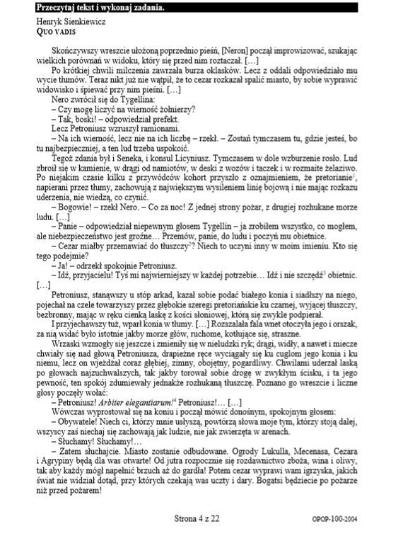 EGZAMIN ÓSMOKLASISTY 2020: Język polski 