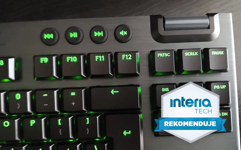 Logitech G915 TKL otrzymuje REKOMENDACJĘ serwisu Interia Tech