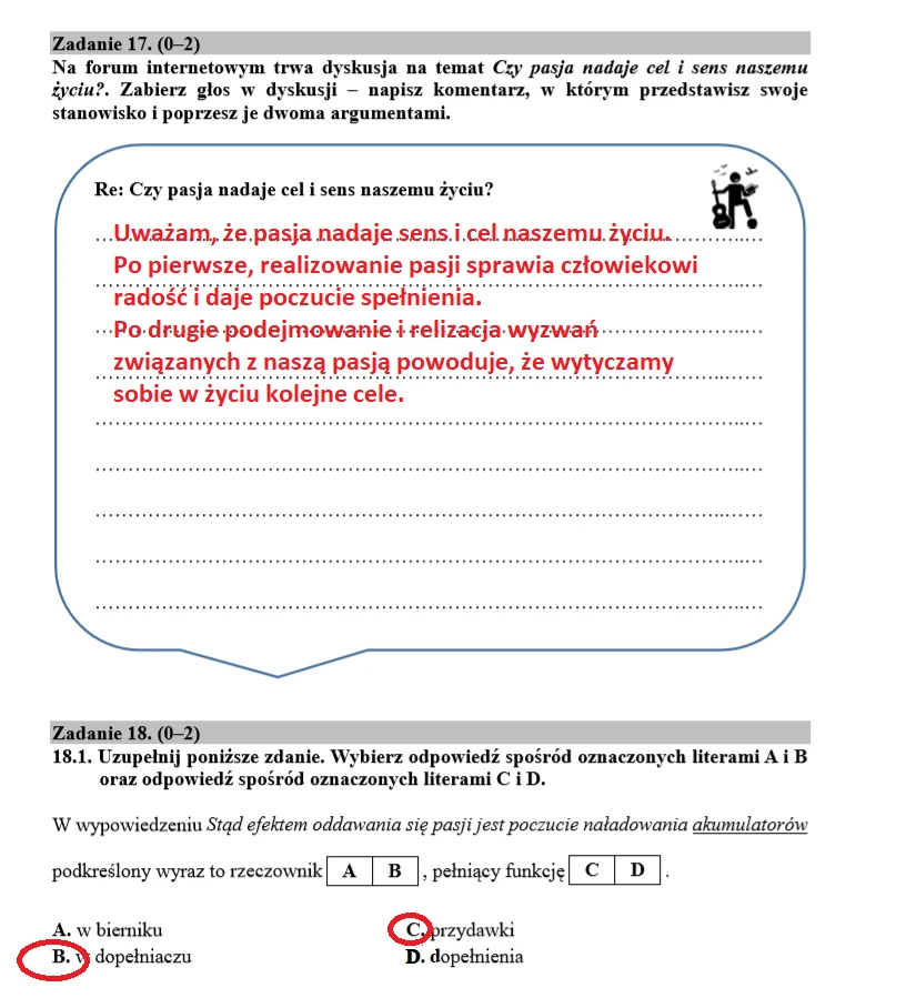 EGZAMIN ÓSMOKLASISTY 2020: Język polski 