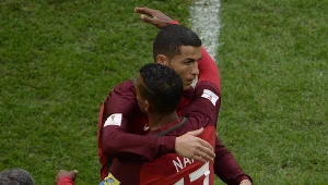 Cristiano Ronaldo i Nani w barwach reprezentacji Portugalii