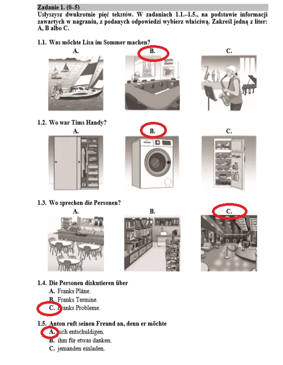 Egzamin ósmoklasisty 2020: Język niemiecki