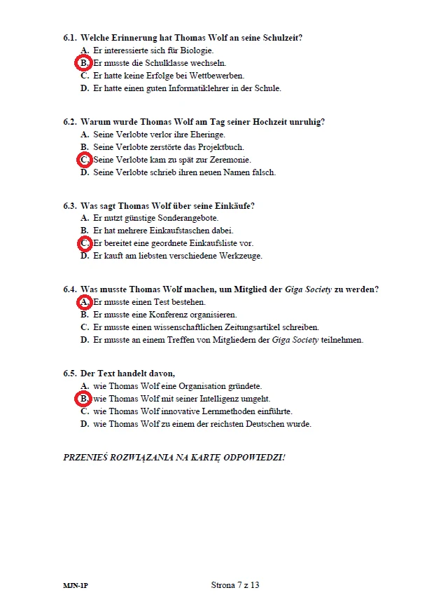 Matura 2020: Język niemiecki (poziom podstawowy) – arkusz CKE i odpowiedzi Matura 2020: Język niemiecki (poziom podstawowy) – arkusz CKE i odpowiedzi