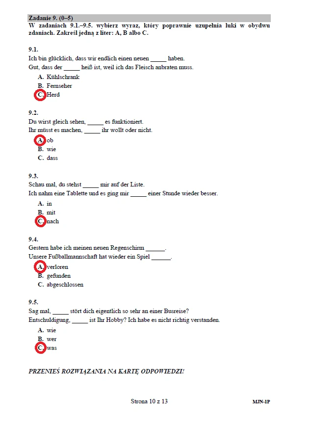 Matura 2020: Język niemiecki (poziom podstawowy) – arkusz CKE i odpowiedzi Matura 2020: Język niemiecki (poziom podstawowy) – arkusz CKE i odpowiedzi