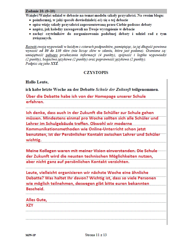Matura 2020: Język niemiecki (poziom podstawowy) – arkusz CKE i odpowiedzi Matura 2020: Język niemiecki (poziom podstawowy) – arkusz CKE i odpowiedzi