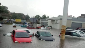 Zalane ulice w Zgierzu