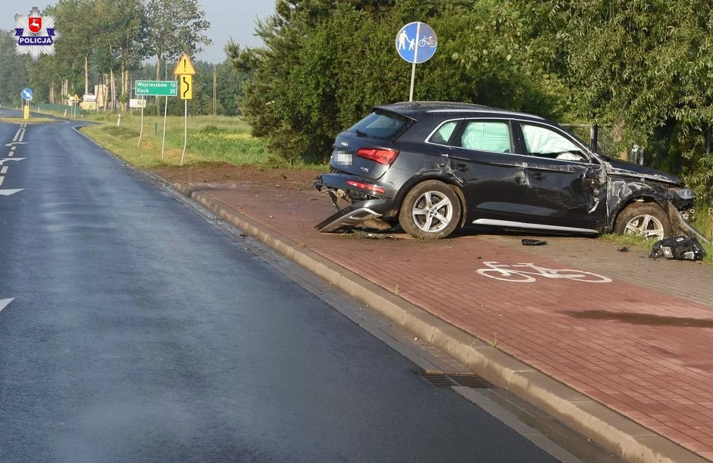 Samochód został kompletnie zniszczony