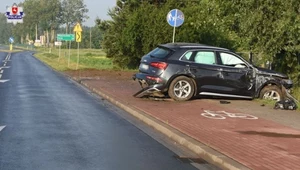 Samochód został kompletnie zniszczony