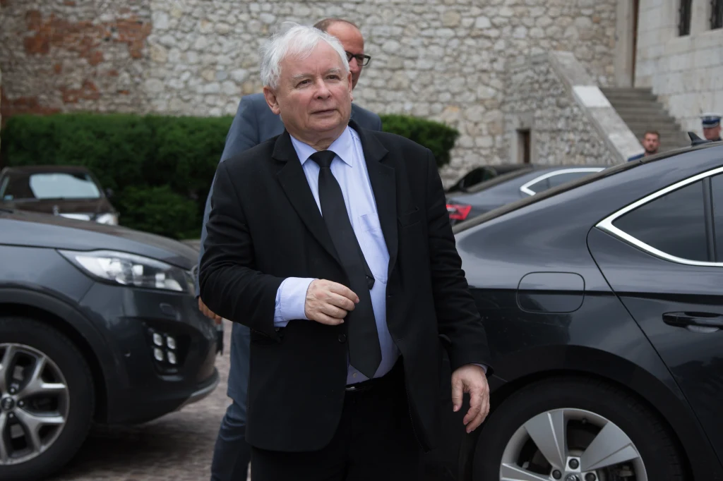 Jarosław Kaczyński w dniu swoich 71. urodzin w Krakowie
