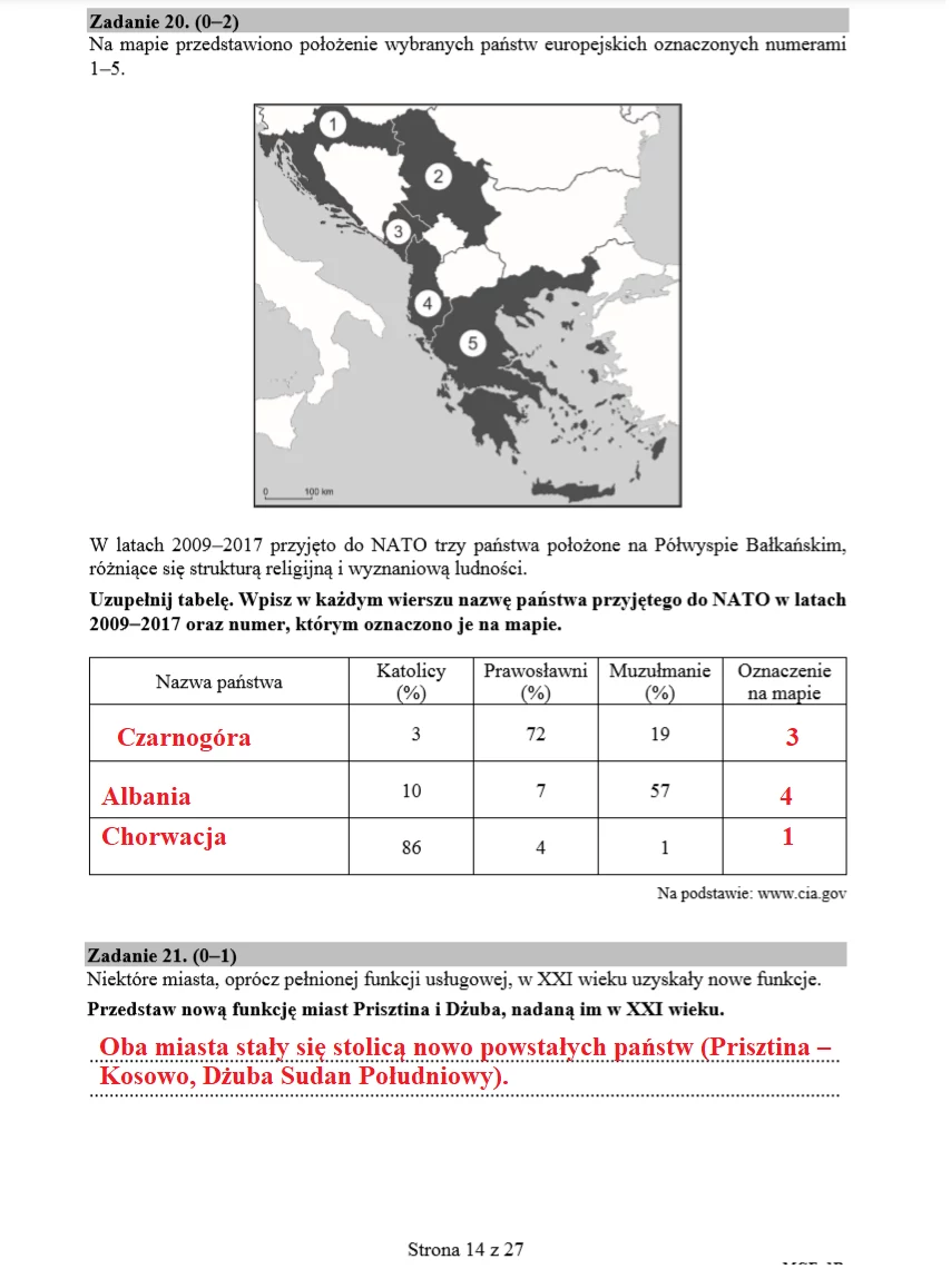 MATURA 2020: Geografia rozszerzona. Arkusz CKE i odpowiedzi MATURA 2020: Geografia rozszerzona. Arkusz CKE i odpowiedzi