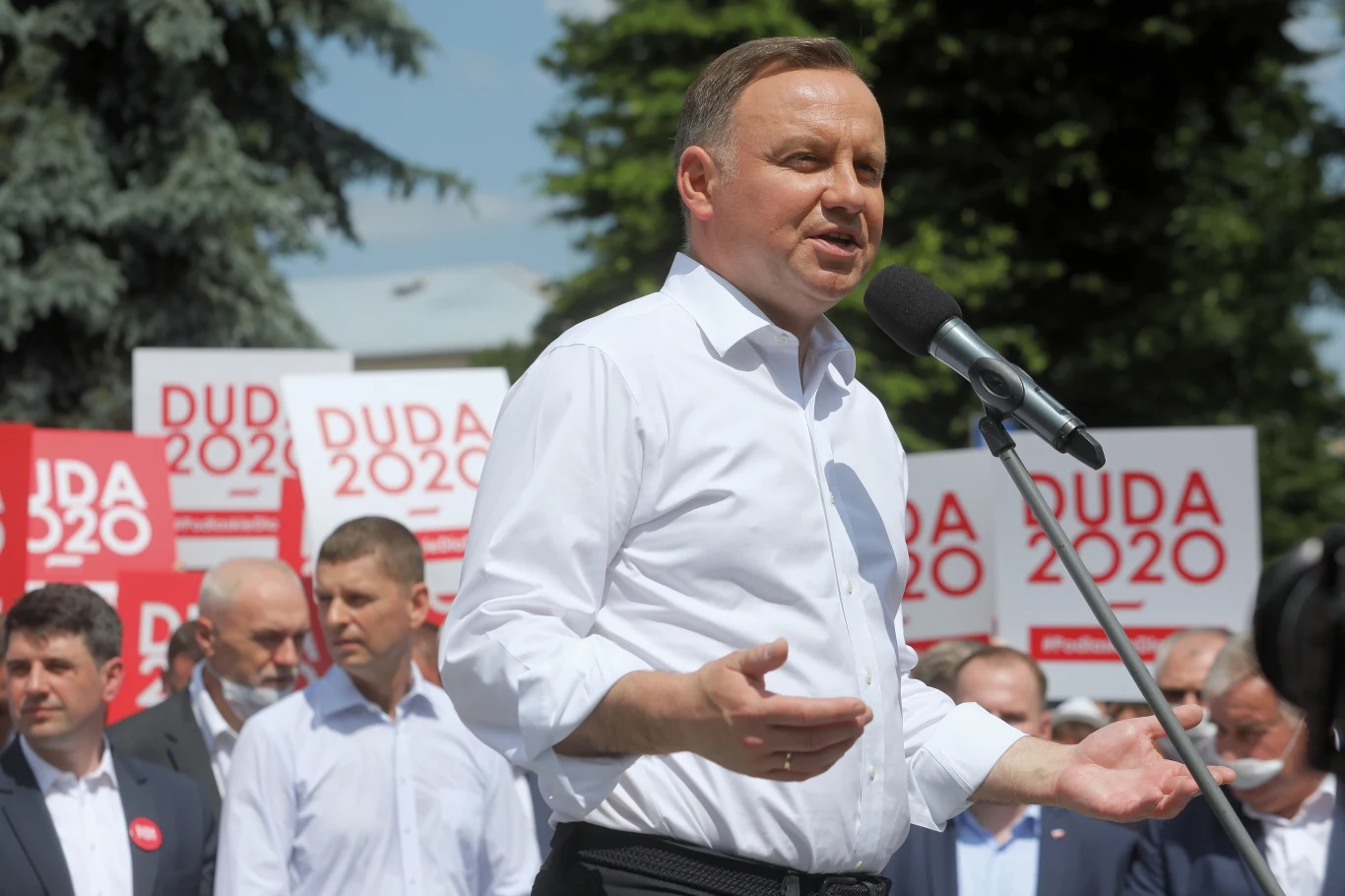 Andrzej Duda podczas kampanii