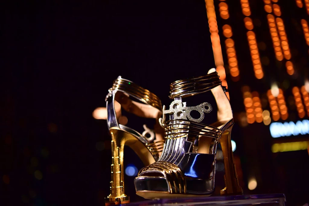 Damskie buty Vietriego Buty o wartości 19,9 miliona dolarów zawierały 30 karatowe diamenty i mały kawałek meteorytu odkrytego w Argentynie w 1576 r.
