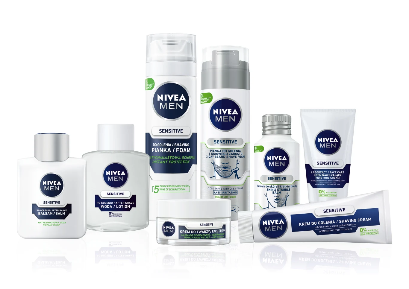 Kolekcja kosmetyków Nivea Men Sensitive Kolekcja kosmetyków Nivea Men Sensitive