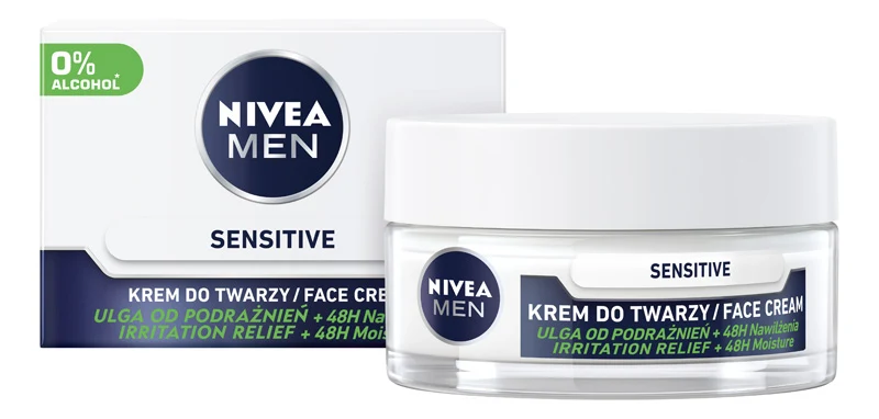 Intensywnie nawilżający krem do skóry wrażliwej od Nivea Men Intensywnie nawilżający krem do skóry wrażliwej od Nivea Men