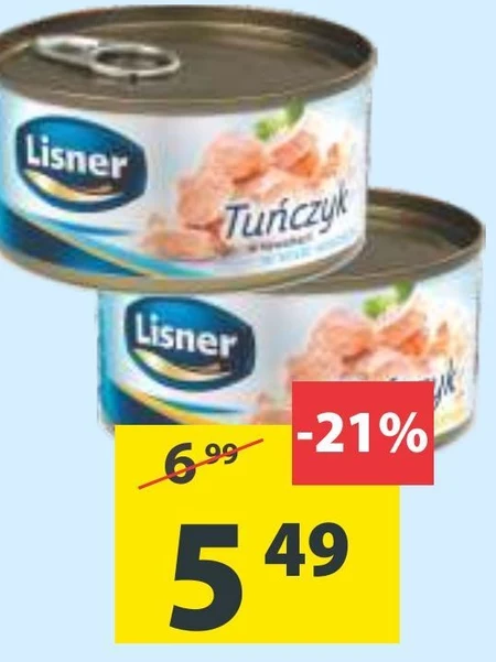 Tuńczyk w puszce Lisner