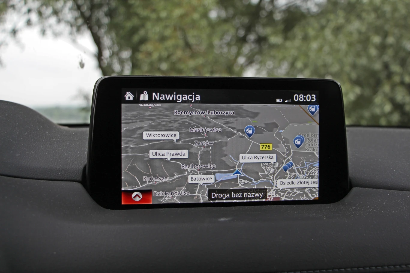 Fabryczna nawigacja do Mazdy CX-5 kosztuje 2925 zł, a w dwóch najbogatszych odmianach otrzymamy ją seryjnie. Wygląd taki, jak i reszty elementów systemu multimedialnego.