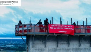 Aktywiści Greenpeace weszli na plac budowy elektrowni Ostrołęka